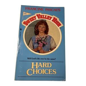 Sweet Valley High 1ST Edition First Print Book #43 Hard Choices Vintage 1980's